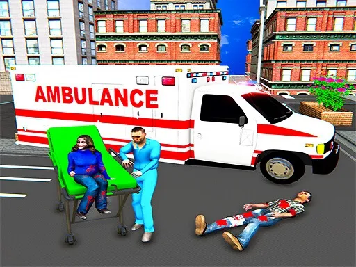 Şehir Ambulans Kurtarma Simülatörü Oyunu