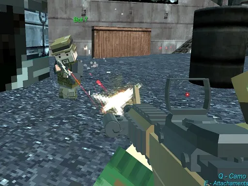 Pixel Silah Oyunu Arena Hapishane Blok Savaşı
