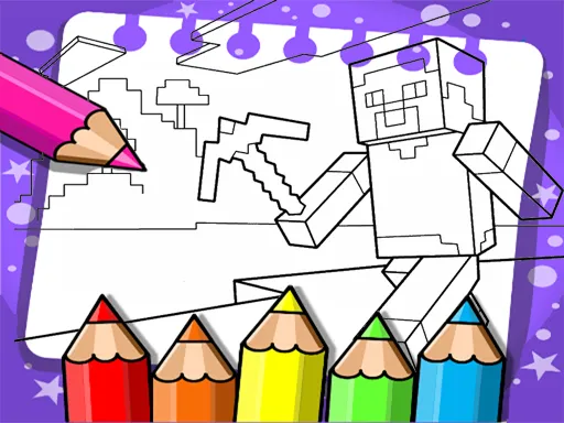 Minecraft Renk Boyama Kitabı
