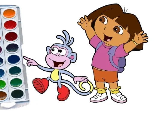 Dora Kaşiflik Yapan Boyama Kitabı