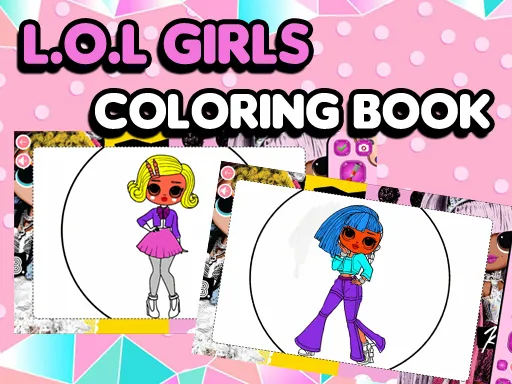 L.O.L OMG Kızlar Boyama Kitabı