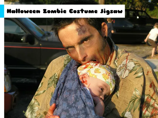 Halloween Zombie Kostüm Yapboz