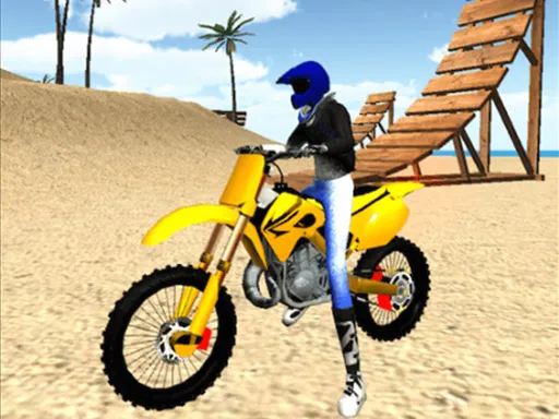 Plaj Motosiklet Stunt