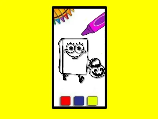 SpobgeBob Halloween Renk Döküm Kitabı