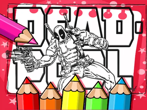 Deadpool Renk Boyası Kitabı