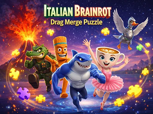 İtalyan Beyin Çöpü Drag Merge Puzzle