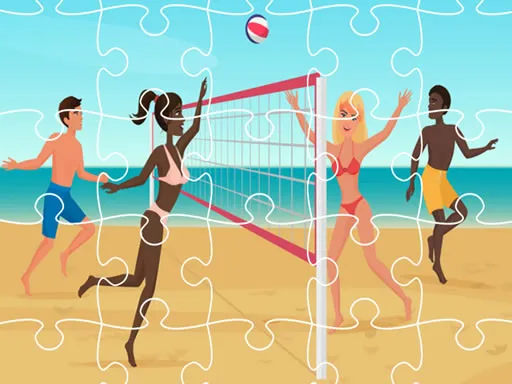 Plaj Voleybolu Yapboz