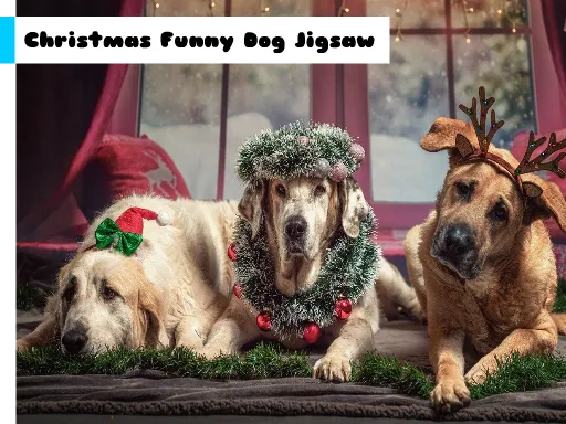 Noel Komik Köpek Jigsav
