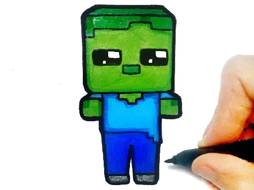Kolay Çocuklar Boyama Minecraft
