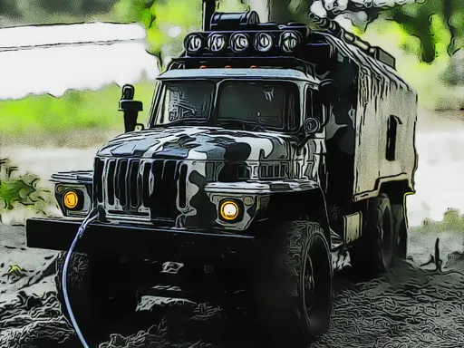 Offroad Kamyonlar Sürüş Puzzle