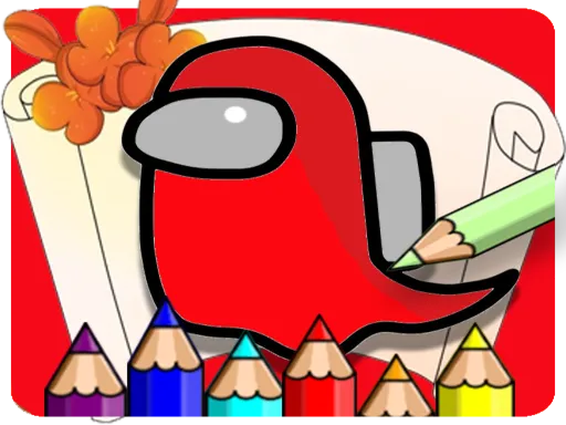 Coloring Book For Amoung Us