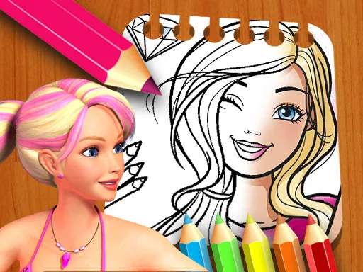 Barbie Gömlek Boyama Kitabı