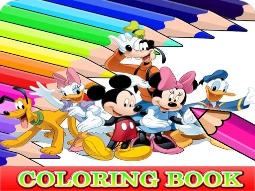 Mickey Mouse Renk Dökme Kitabı