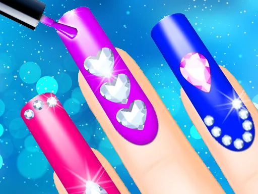 Glow Nails: Kızlar İçin Manikür Tırnak Salonu Oyunu