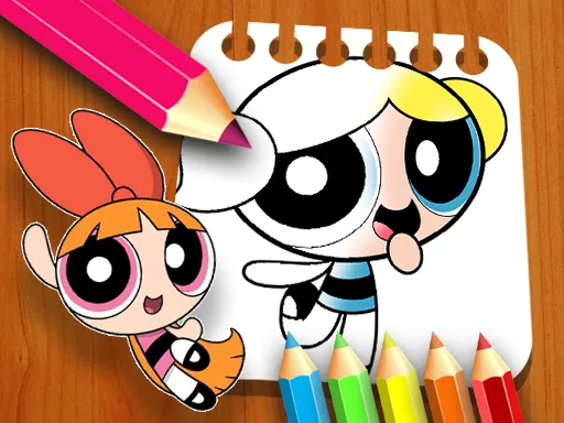 The Powerpuff Girls Renk Boyama Kitabı