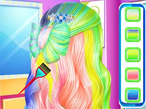 Fashion Rainbow Saç Tasarımı