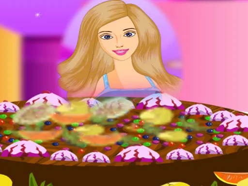 Barbie Çikolata Pastası Süsle