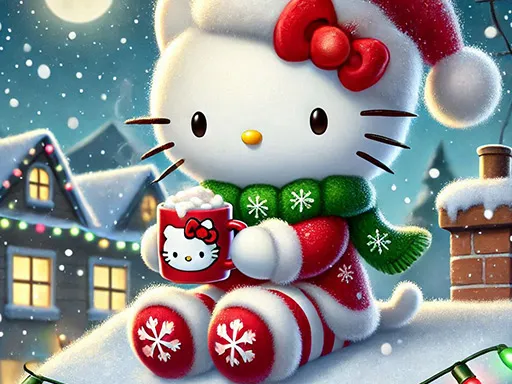 Hello Kitty Noel Bulmacası: Coşkulu Bayram