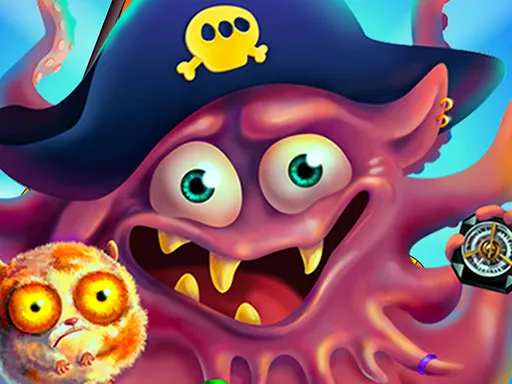 Pirate Octopus Memory Treasures Oyunu
