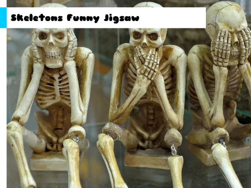 İskeletler Komik Yapboz