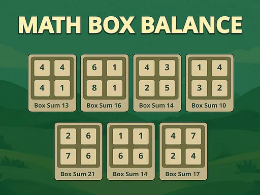 Math Box Balance