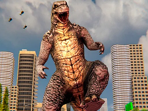 Canavar Dinozor Öfkesi Şehir Saldırısı
