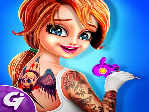 Tattoo Dash : Sanatsal Tasarım Mağazası Simülasyon Oyunu