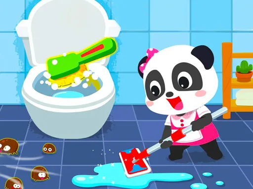 Baby Panda Ev Temizliği