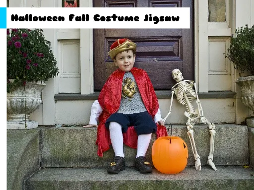 Halloween Sonbahar Kostüm Yapboz