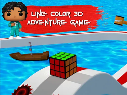 Line Color 3d Squid Game Renk Macerası