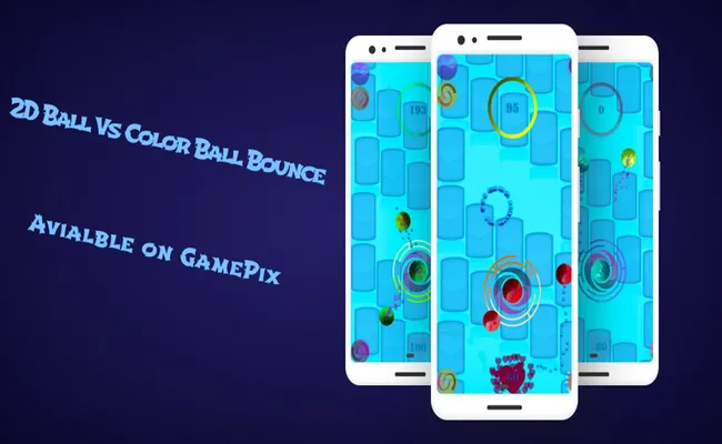 2D Ball Vs Color Ball Bounce