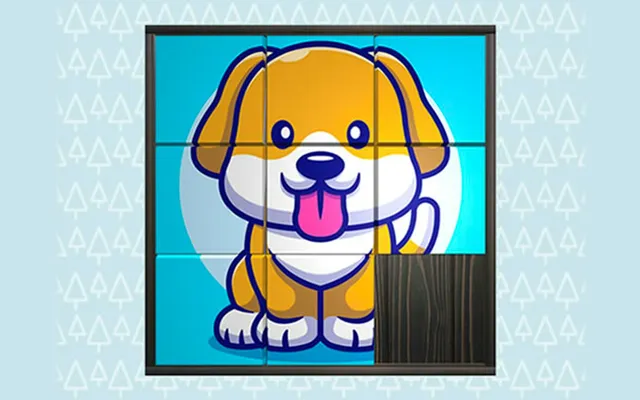 3D Kid Sliding Puzzle