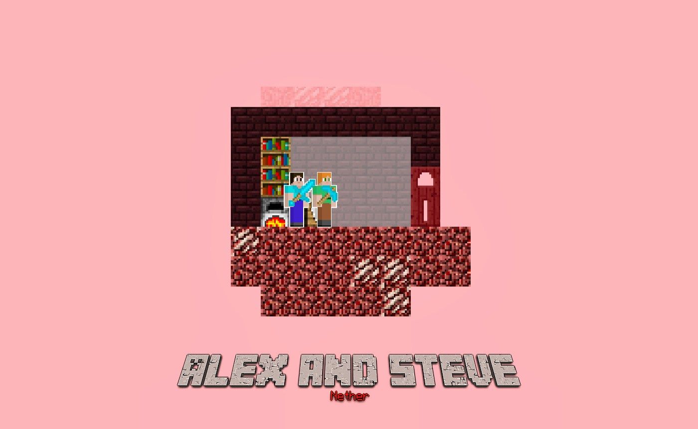 Alex ve Steve Nether