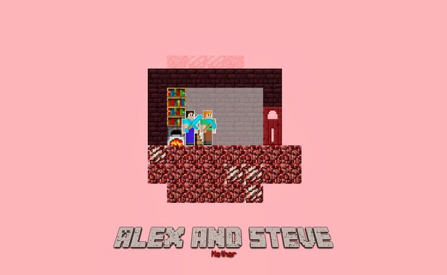 Alex ve Steve Nether