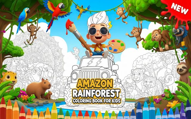 Amazon Yağmur Ormanı Renk Kitapçığı
