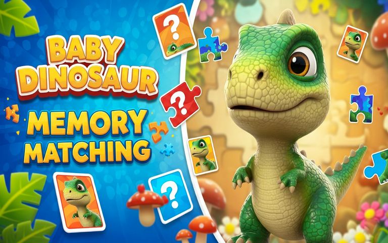 Baby Dinosaur Memory Matching