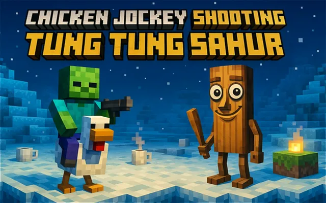 Chicken Jockey Shooting Tung Tung Sahur