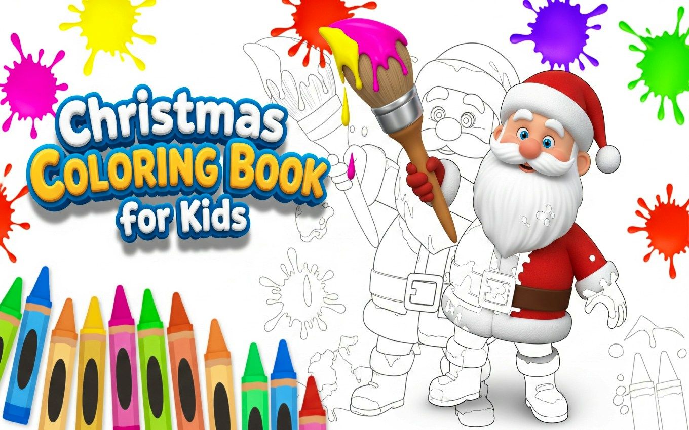 Çocuklar İçin Noel Boyama Kitabı