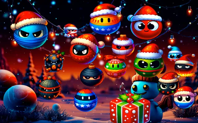 Christmas Rush Red ve Arkadaş Topları