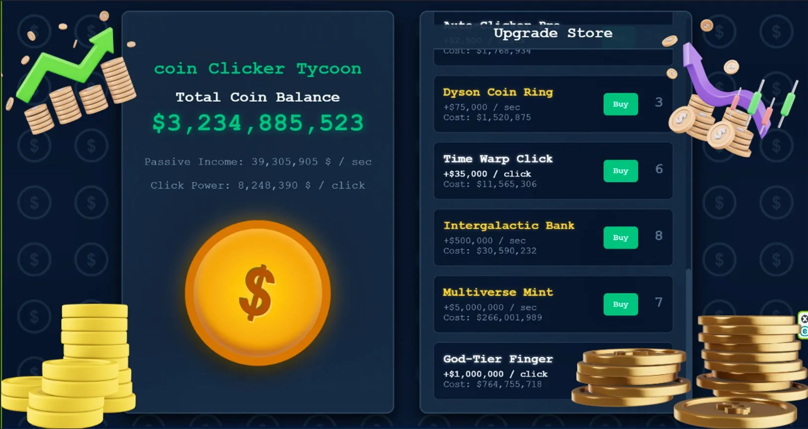 Coin Clicker Tycoon