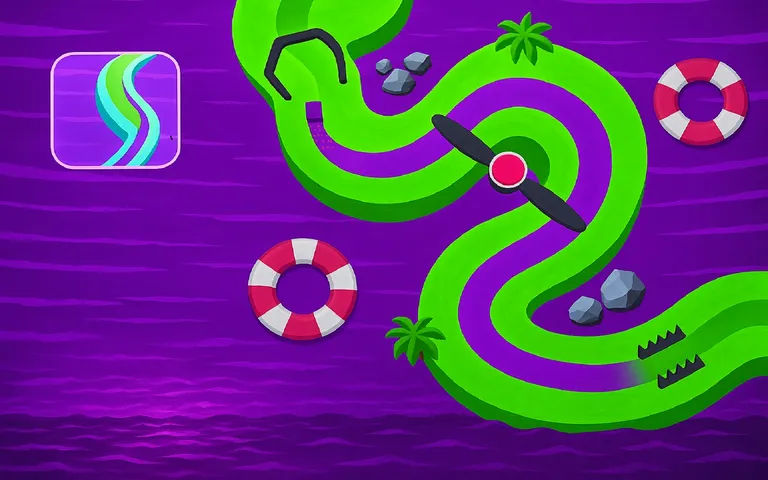 Color Path Line 3D Draw and Roll Puzzle Runner
