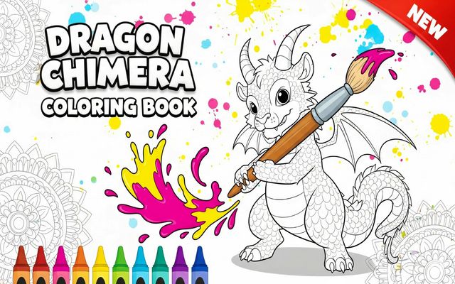 Dragon Chimera Coloring Book