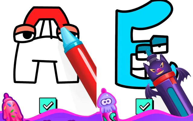 Draw and Color the Alphabet Letters