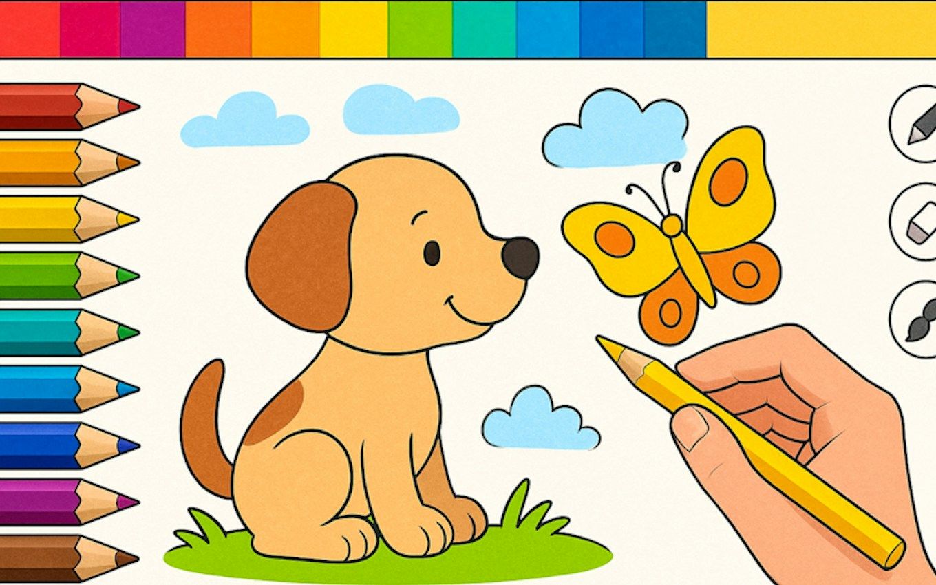 Draw with Pencils - Coloring Book!