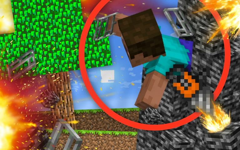 Escape from the Prison in Mineblock! Destruction!