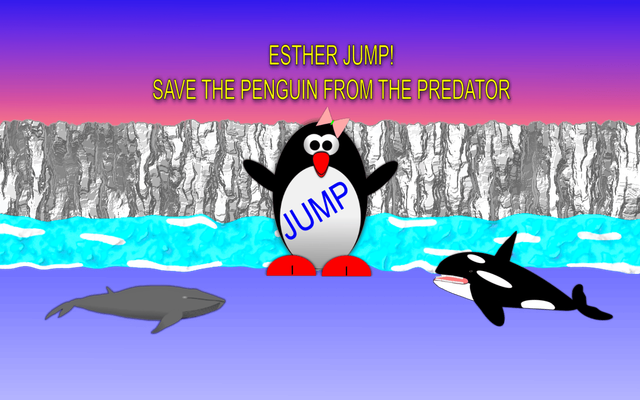 Esther the Penguin. Jump!