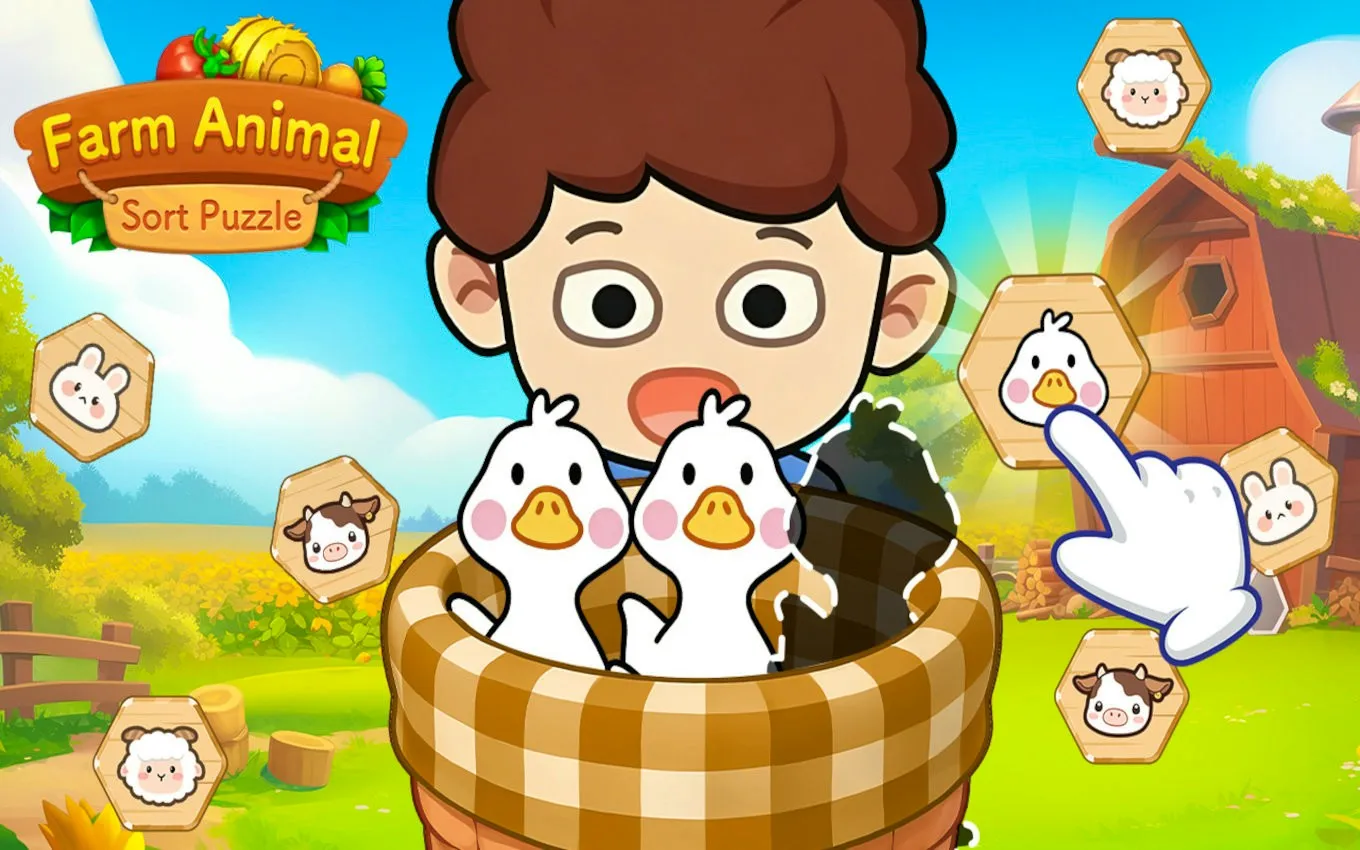 Farm Animal Sort Puzzle