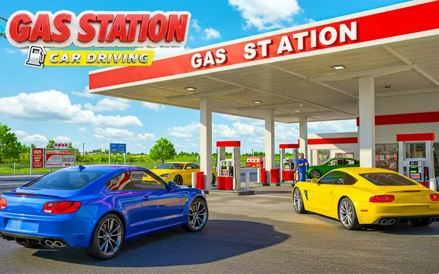 Gas Station Car Driving