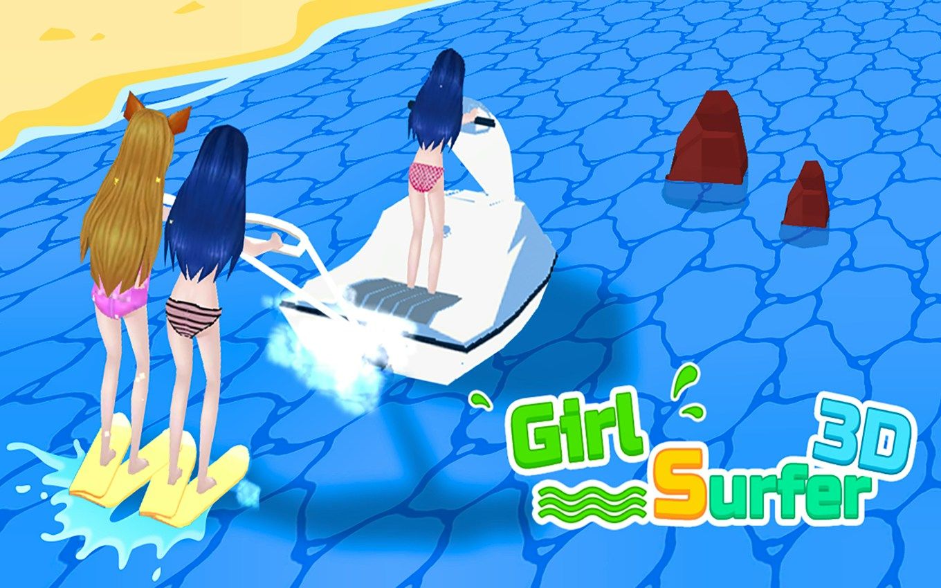 Girl Surfer 3D
