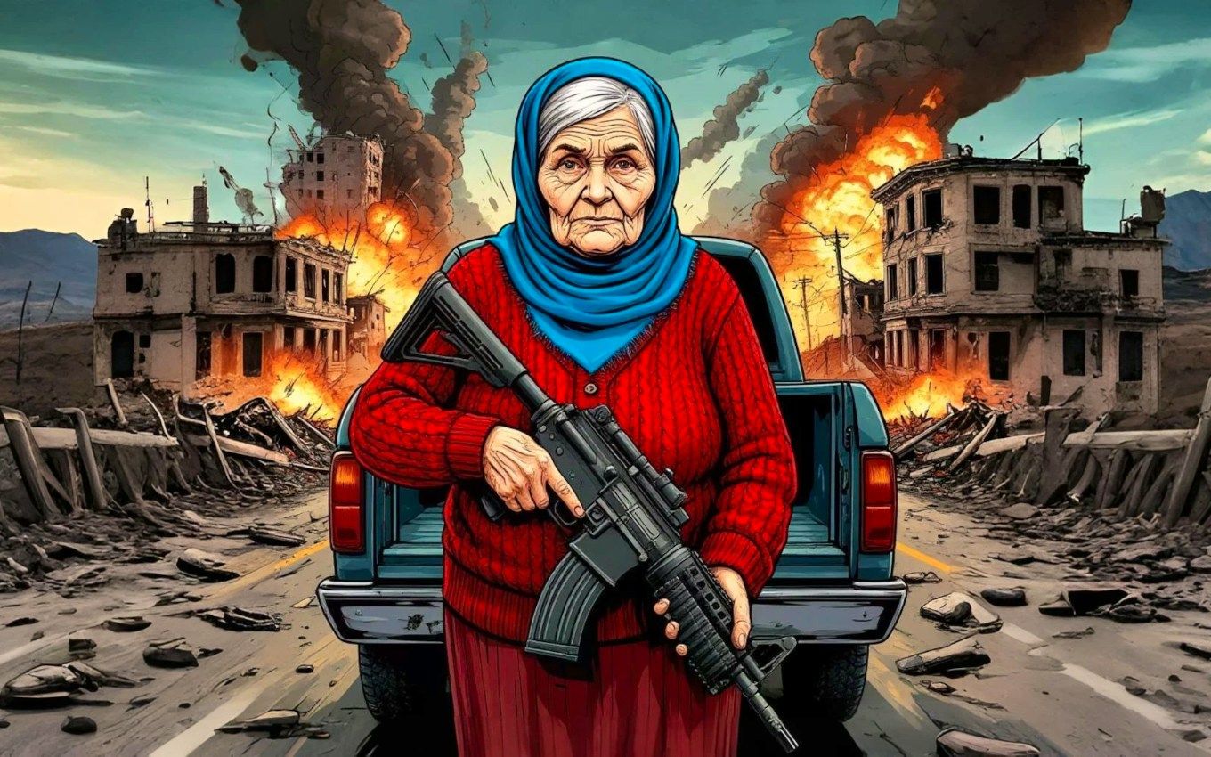 Grandma with Machine-Gun Apocalypsis